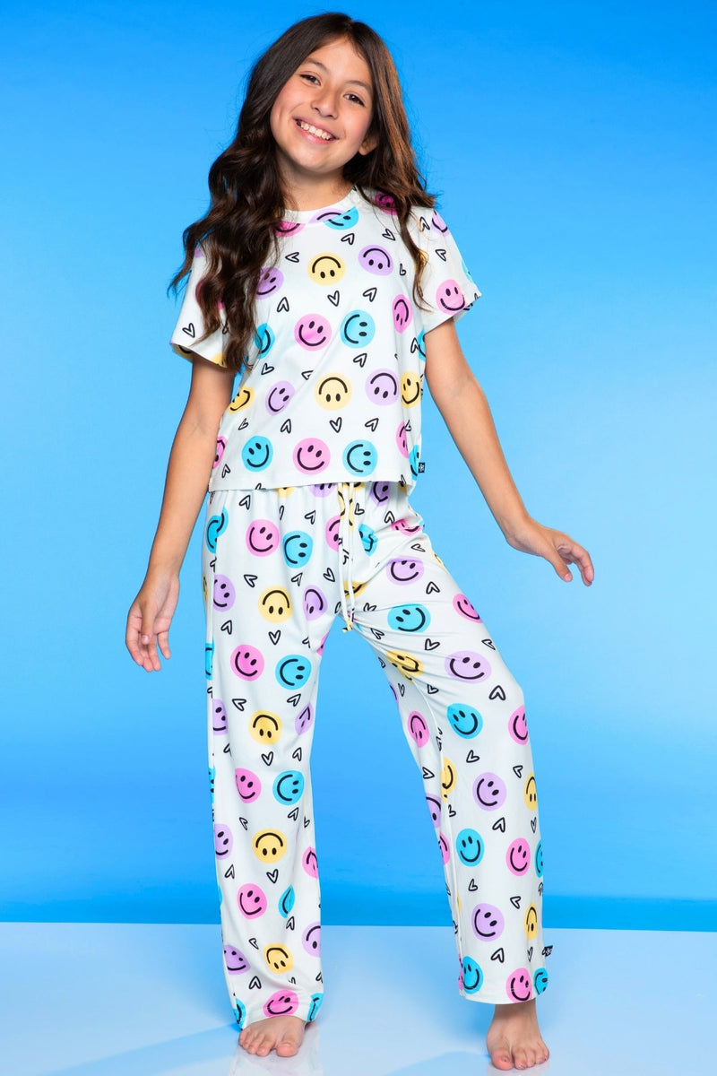 Simply Soft Easy Tee & Karate Pant - Ivory Heart Smile - NEW!