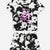 Black Tie Dye Neon Pink Peace | Black Tie Dye
