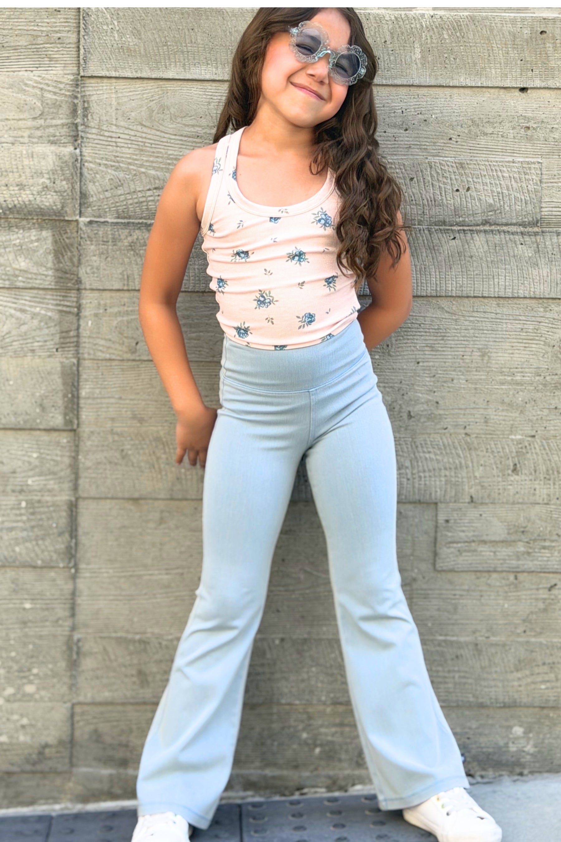 Ultra-Soft Ribbed Scoop Racer Tank - White