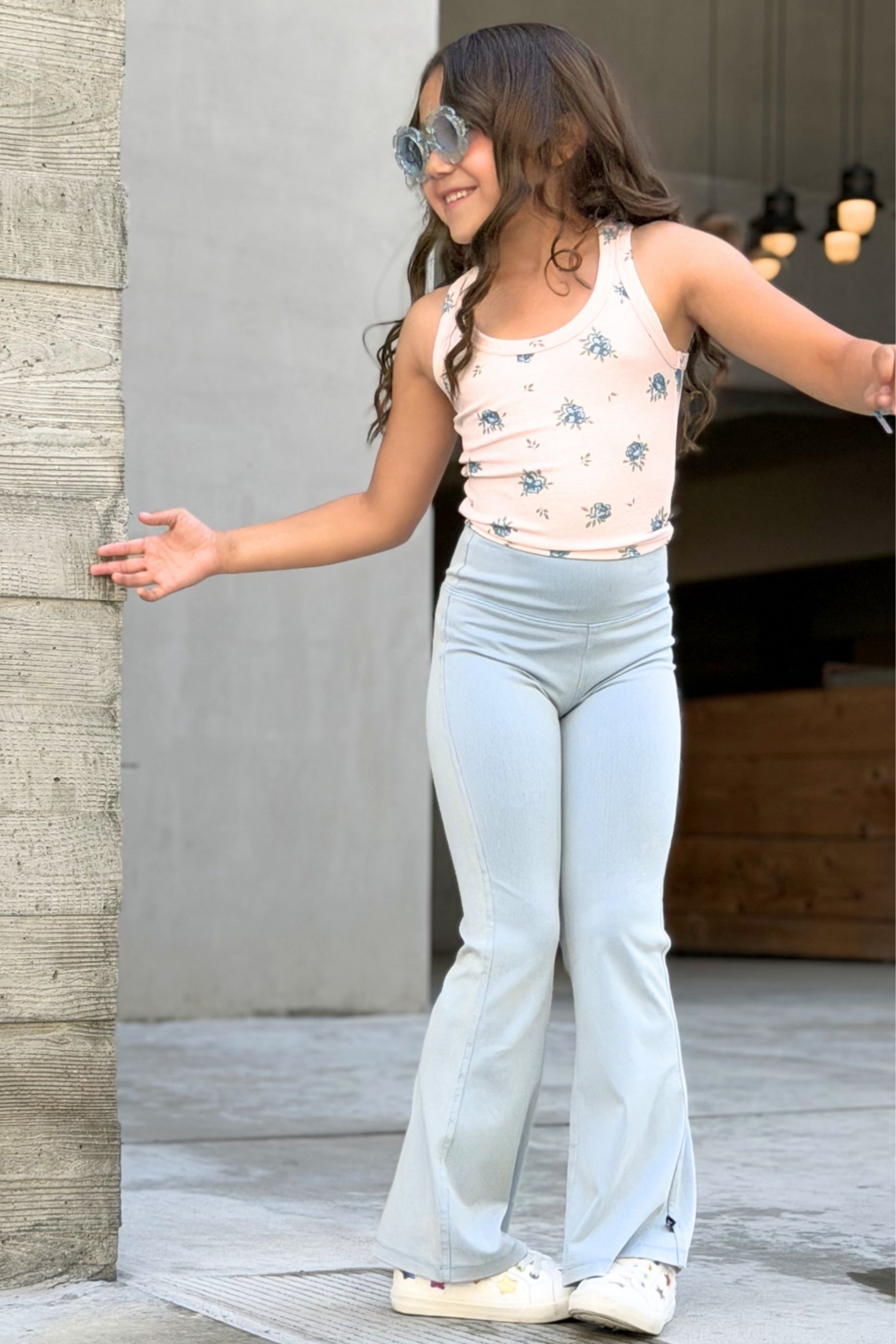 Ultra-Soft Ribbed Scoop Racer Tank - White