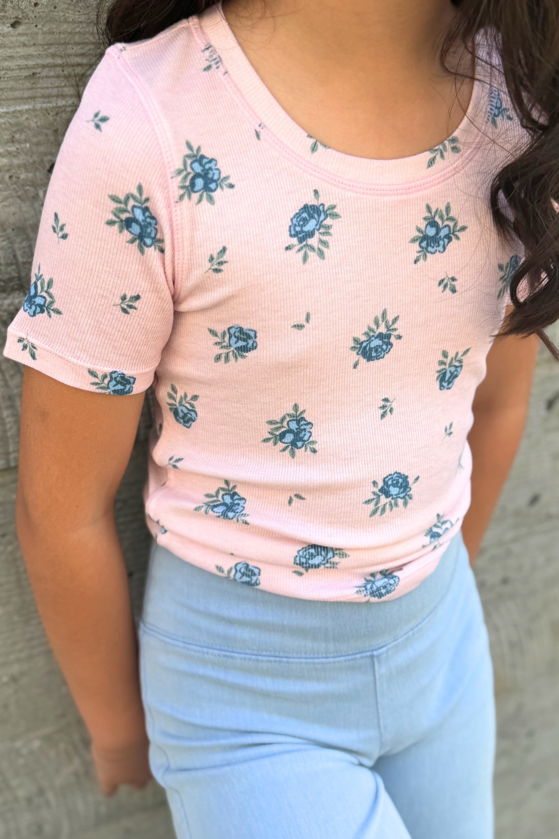 Ultra-Soft Ribbed Fitted Tee - Black - NEW!