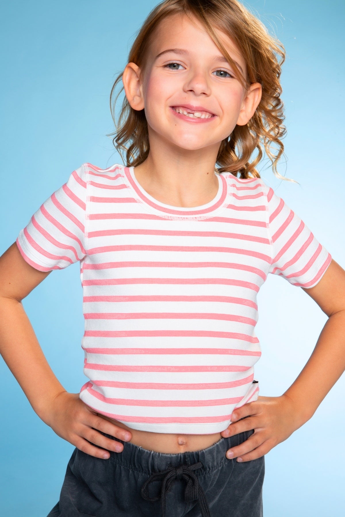 Ultra-Soft Ribbed Fitted Tee - Black - NEW!