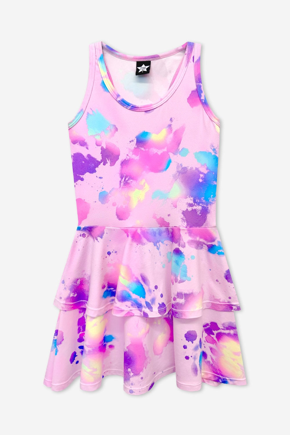 Simply Soft Racerback Ruffle Skirt Dress