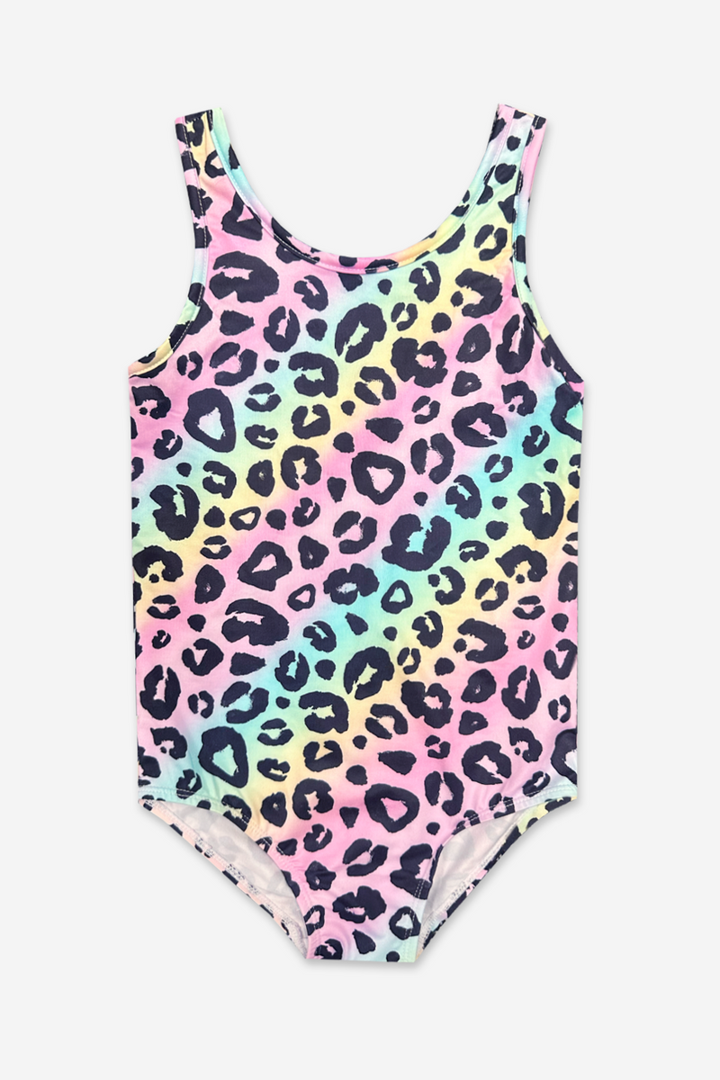 Simply Soft Luxe Tank Leotard - Rainbow Leopard