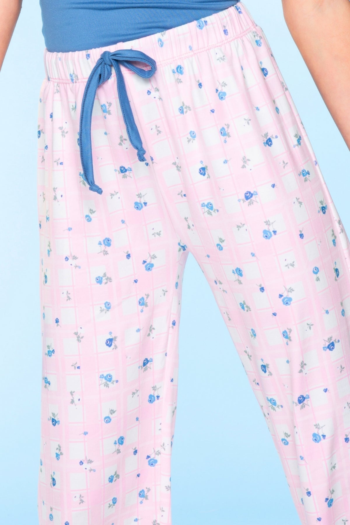 2 Pack - Simply Soft Racer Tank & Karate Pant Set - Pink Stripe Euro Summer | Pink Lt Blue Plaid Floral - NEW!