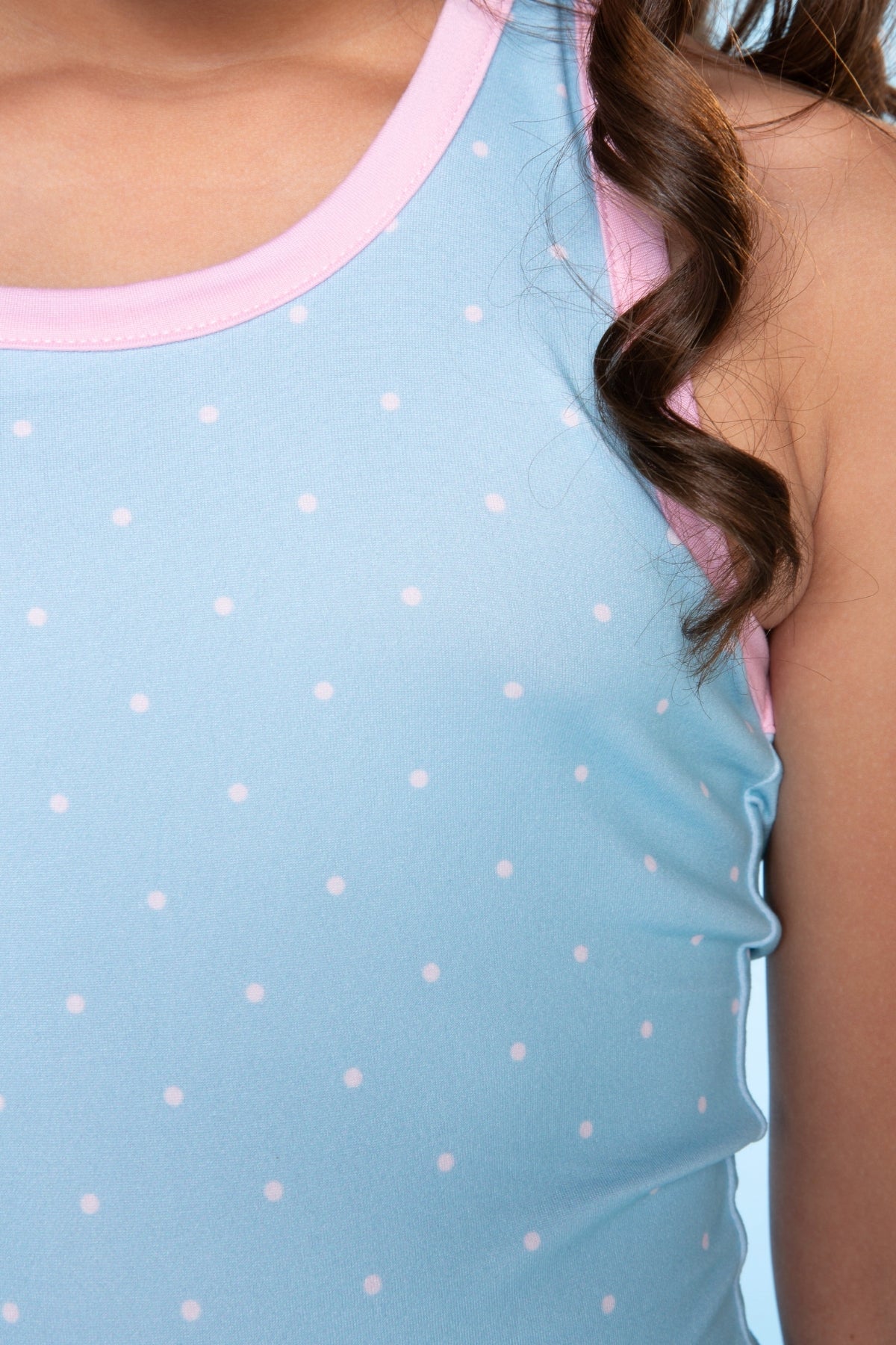 Racerback Tank & Foldover Short Set - Pink Plaid Floral