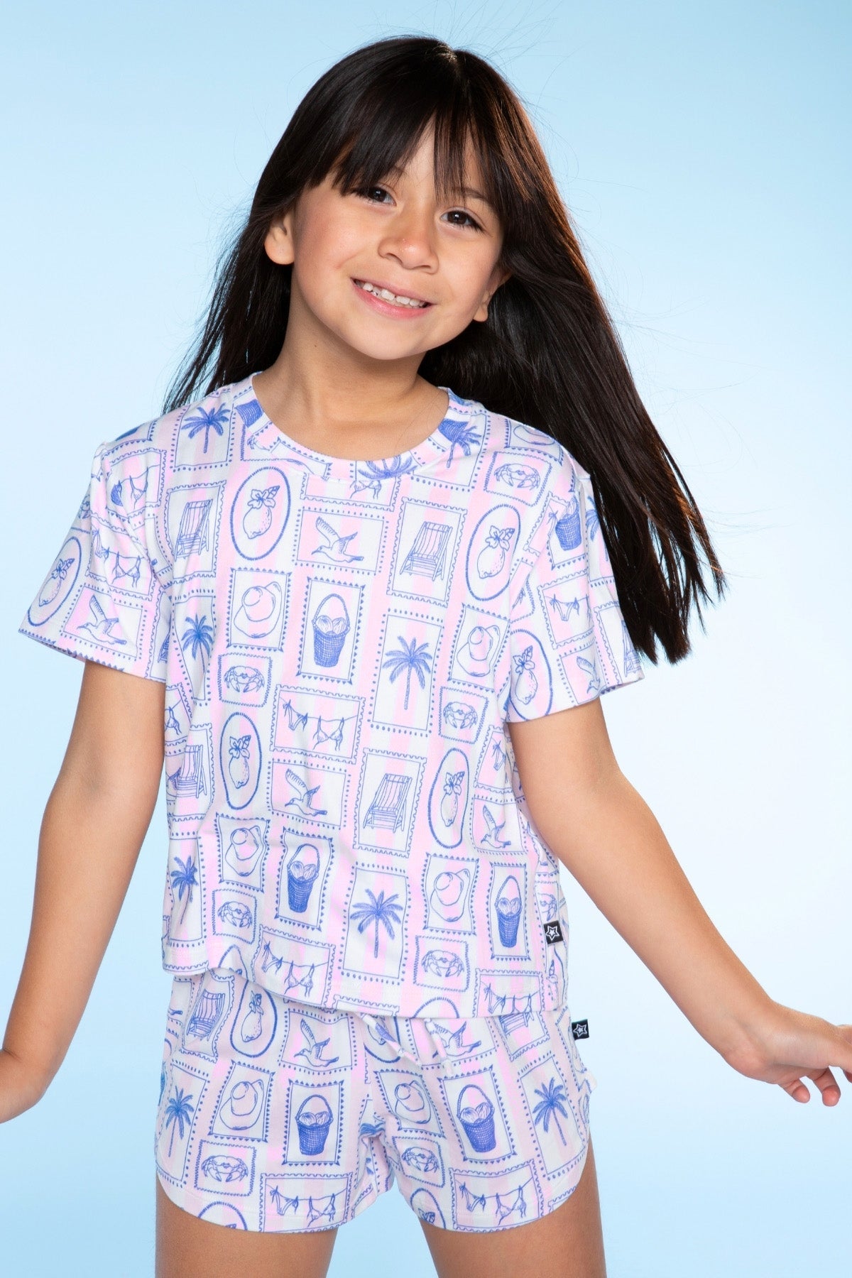 Simply Soft Easy Tee & Dolphin Short - Pink Stripe Euro Summer - NEW!