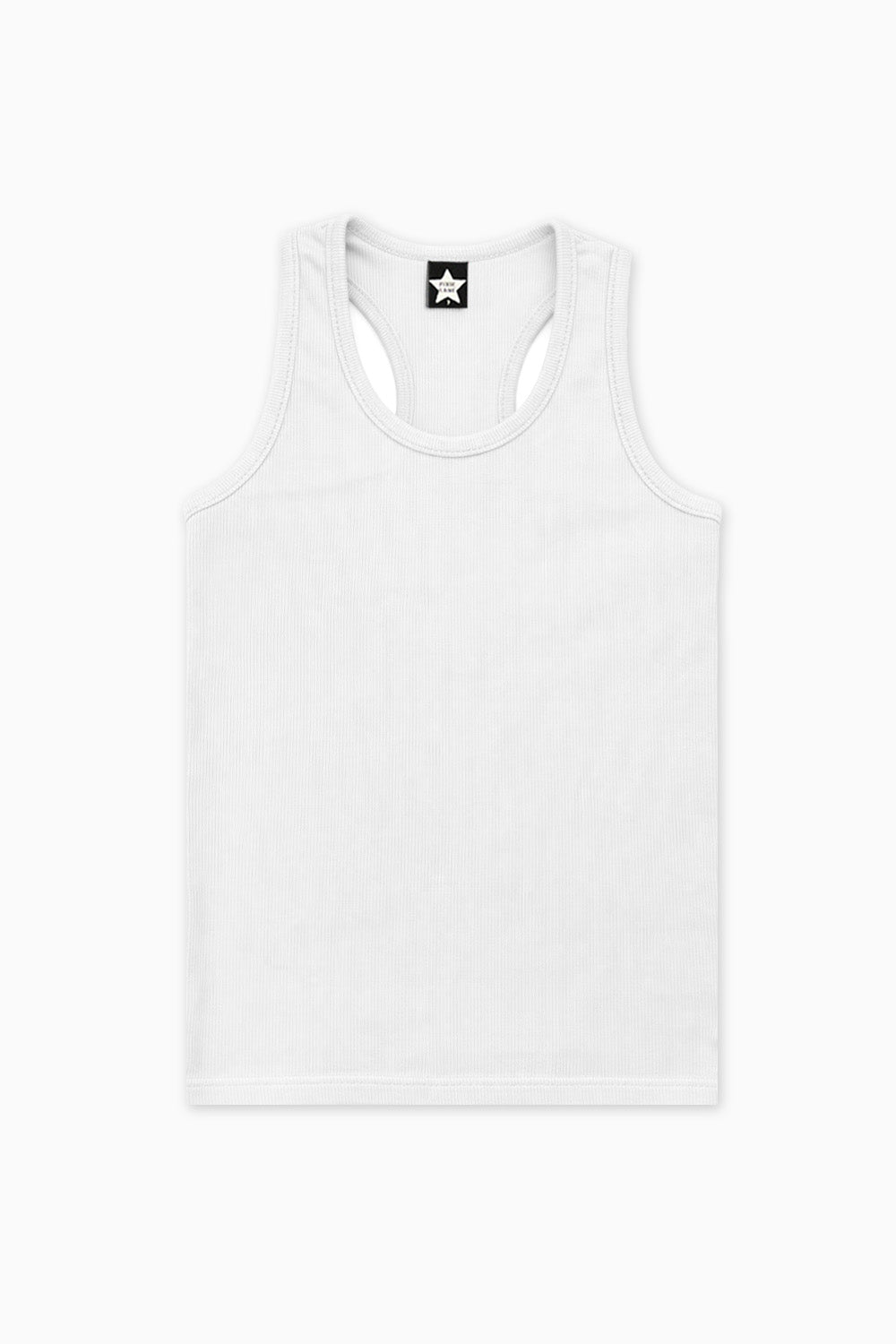 Ribbed Racerback Tank - Black