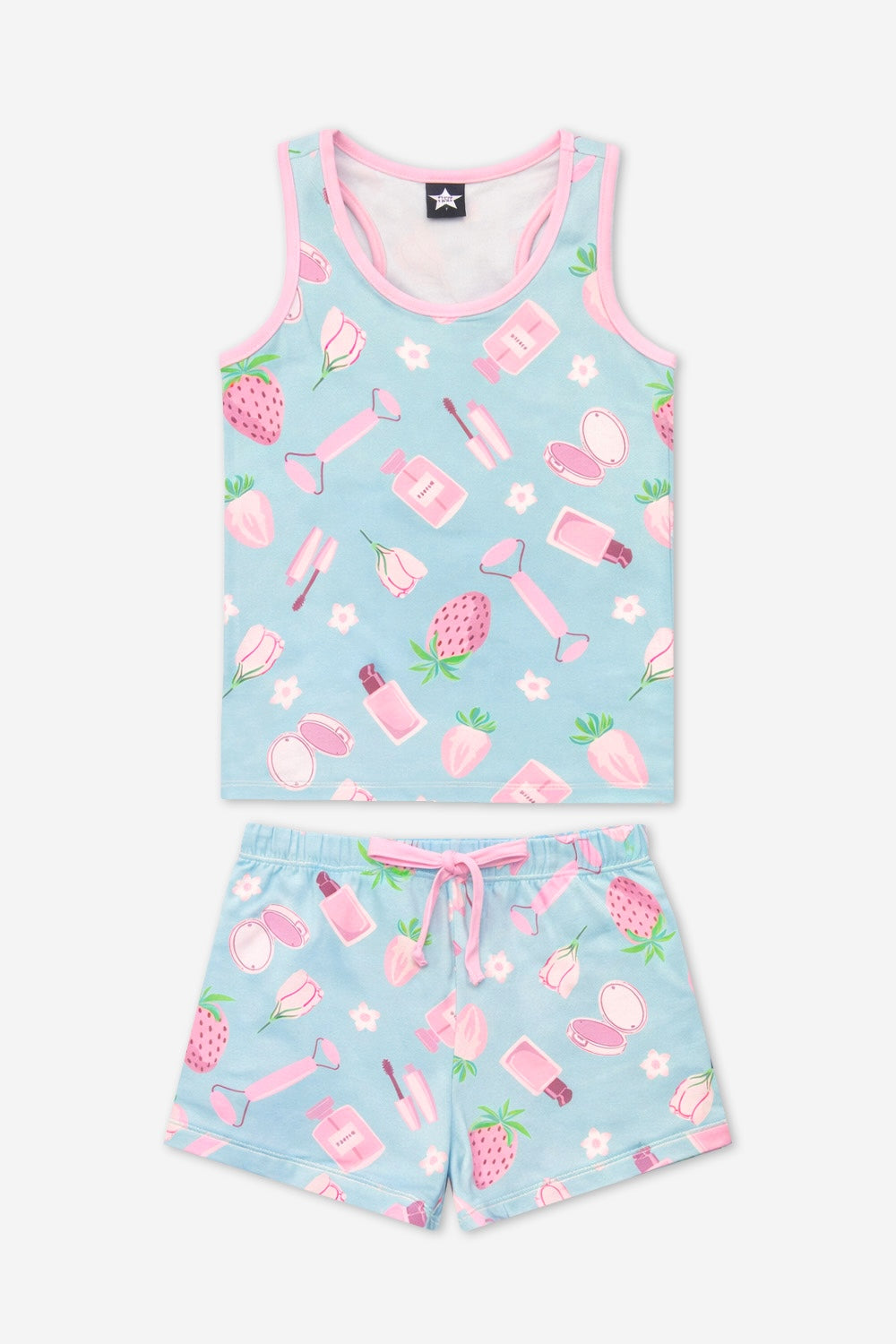 Simply Soft Racerback Tank & Dolphin Short - Sage Pink Makeup