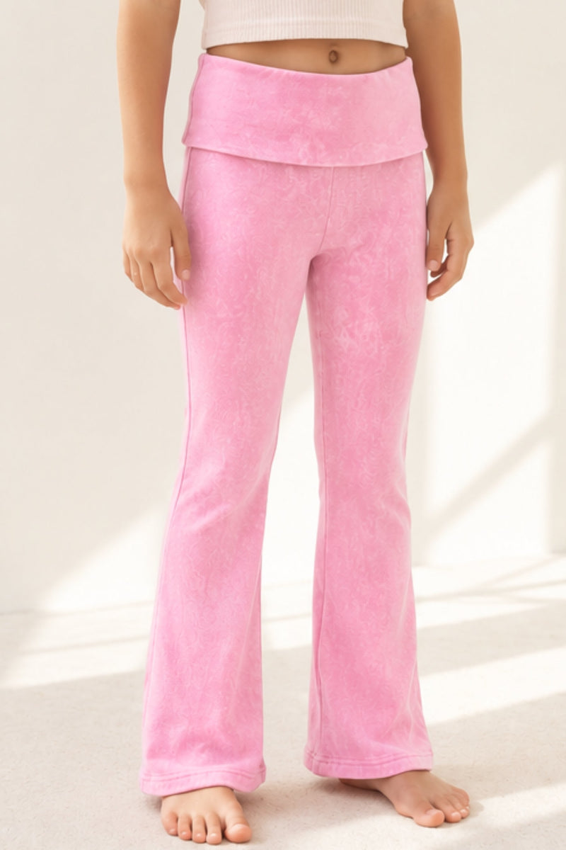 Vintage Washed Foldover Flare - Pink - NEW!