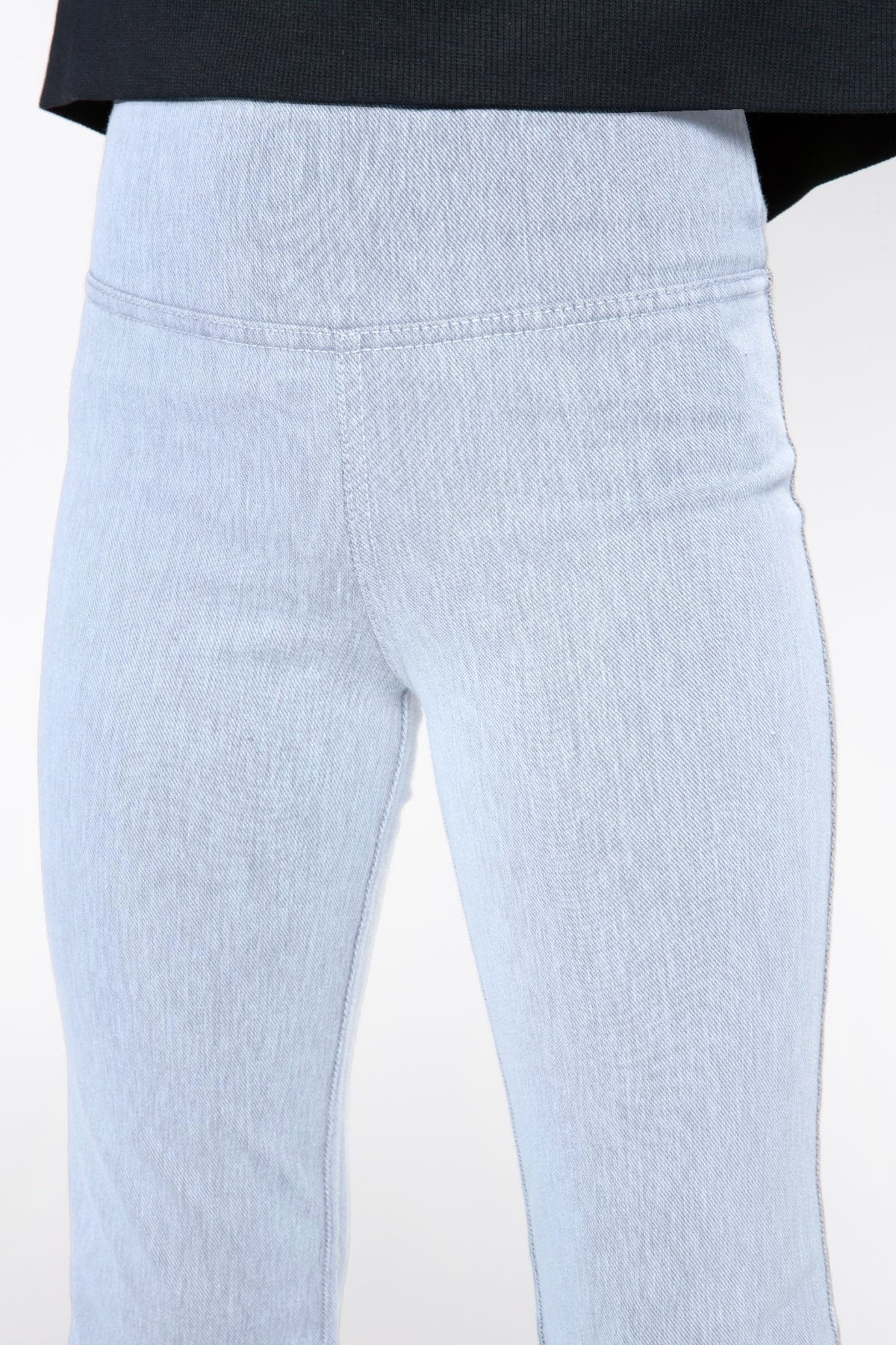 Super Stretch Soft Denim Flare Jegging - Light Blue Denim - NEW!