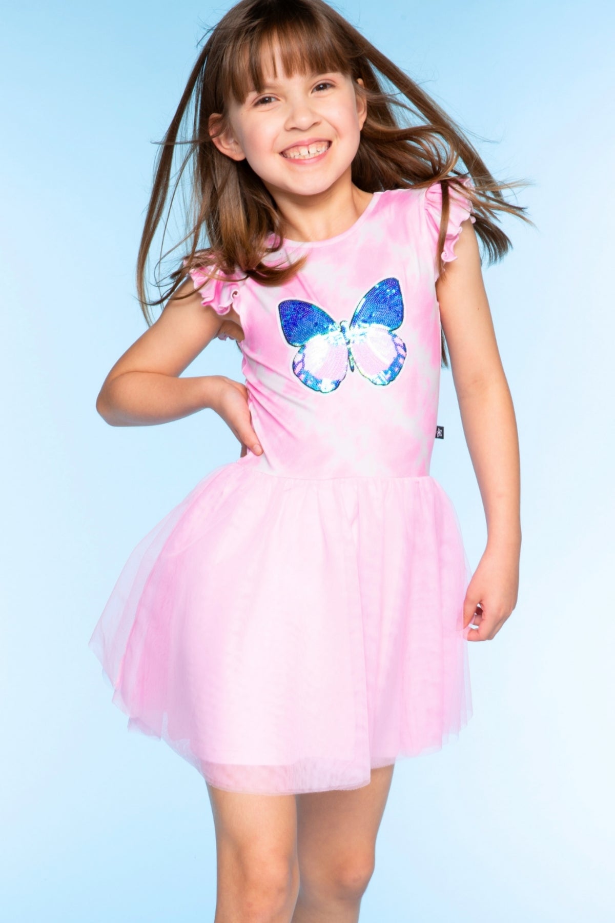 Simply Soft Flutter Sleeve Be Happy Dress