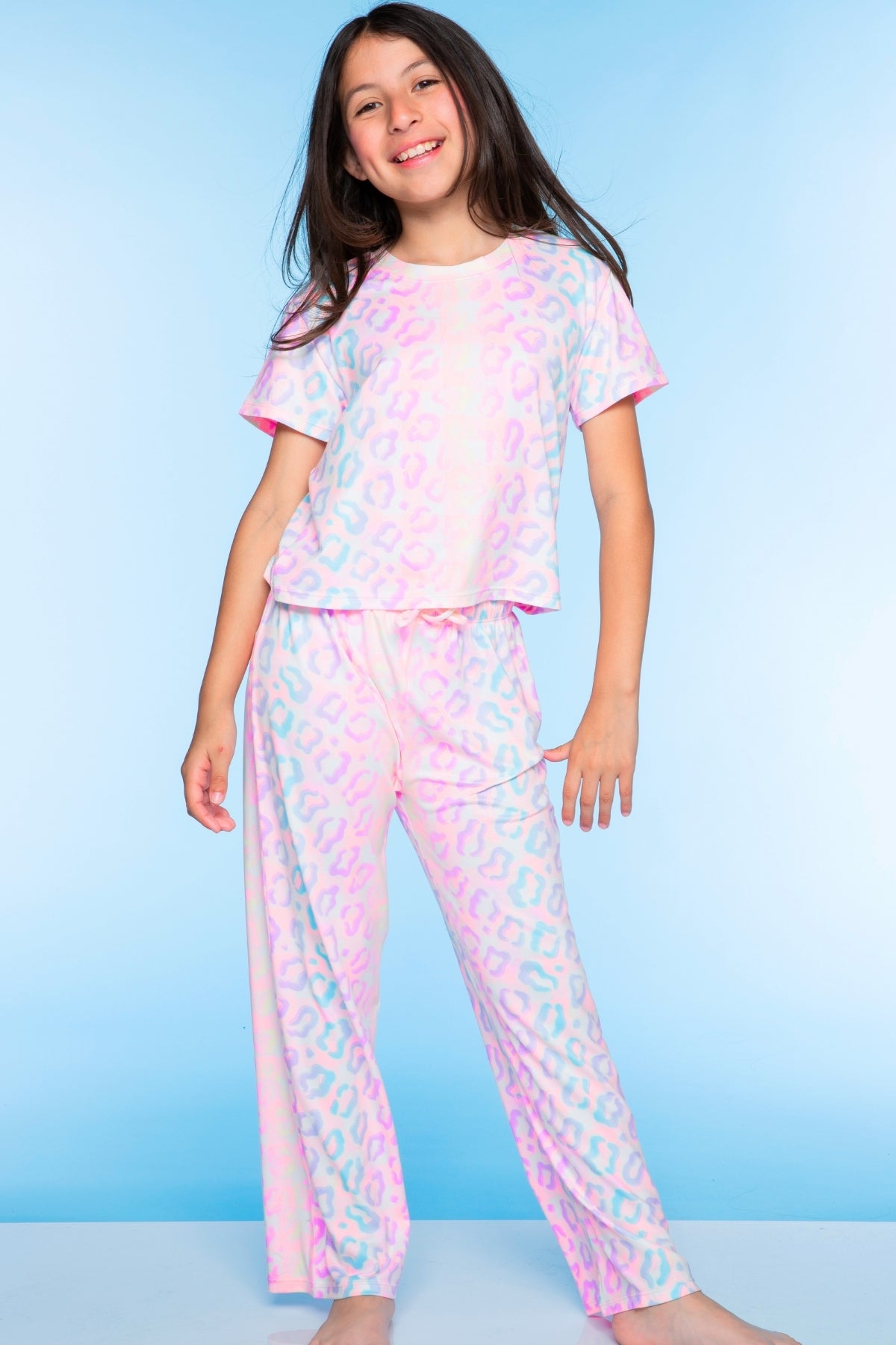 Simply Soft Easy Tee & Karate Pant - Dusty Pink Sticker Emojis