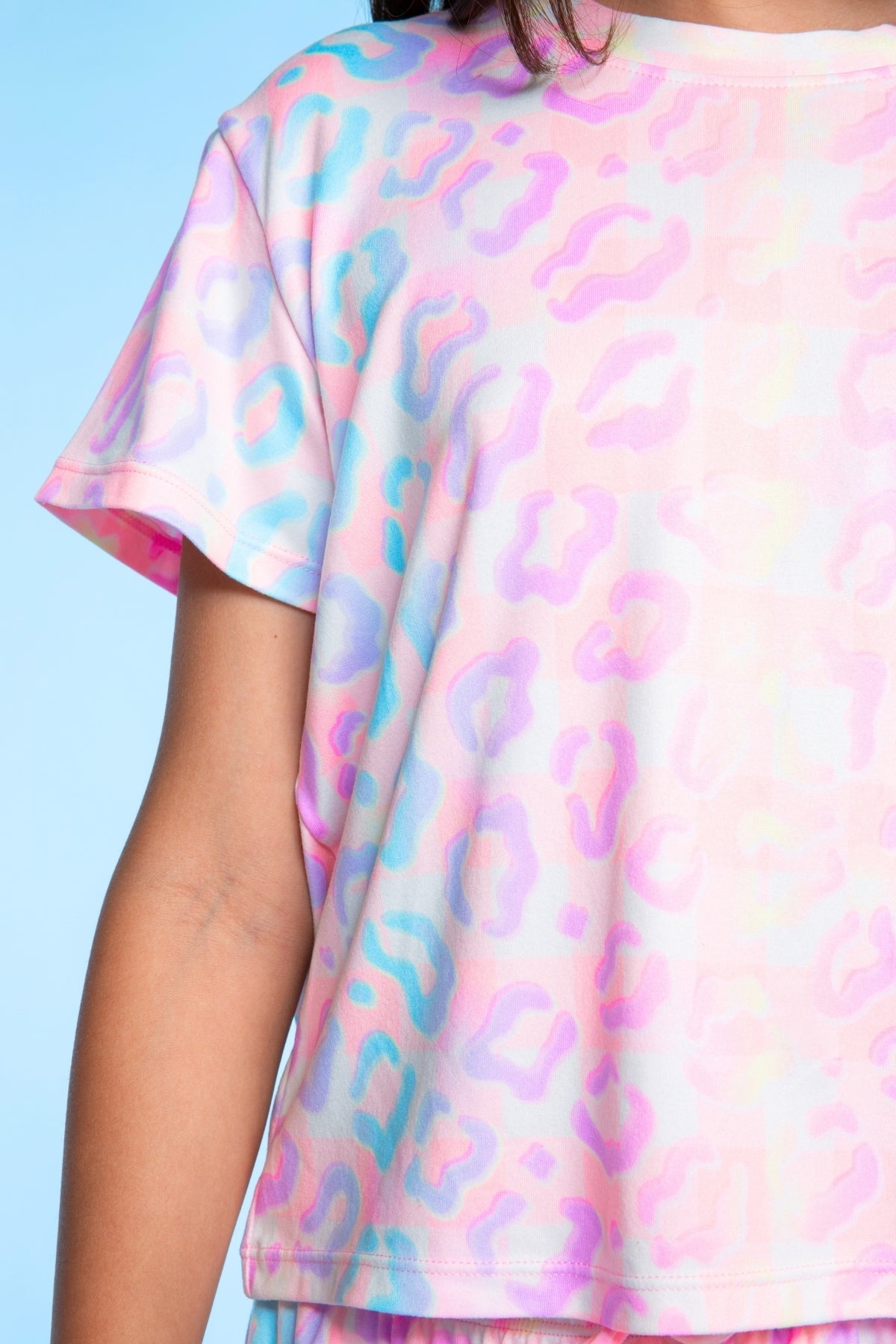 Simply Soft Easy Tee & Karate Pant - Dusty Pink Sticker Emojis