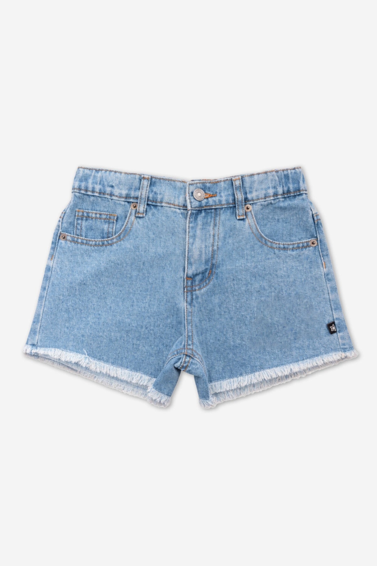 Denim Girlfriend Short - Denim Sequin Rainbow - NEW!