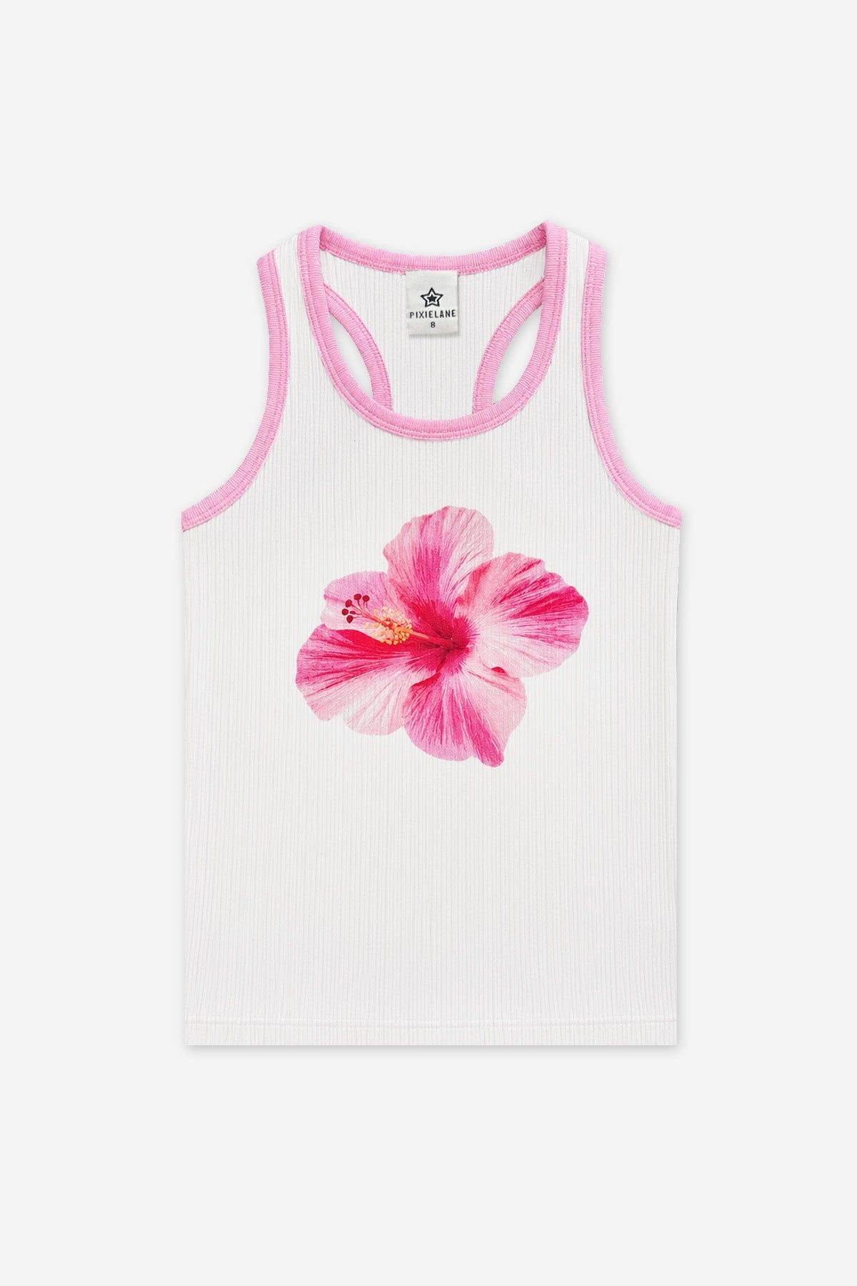 Ribbed Racerback Tank - Black