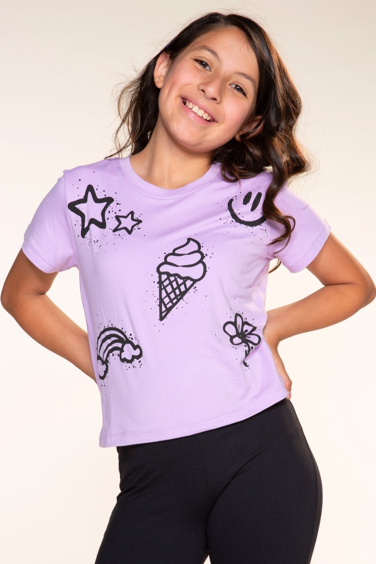 Simply Soft Easy Tee - Ivory Pink Floral - NEW!