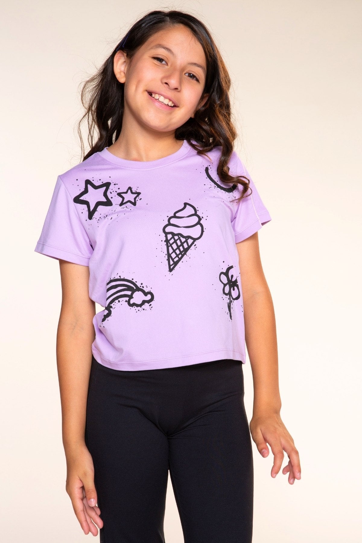 Simply Soft Easy Tee - Ivory Pink Floral - NEW!