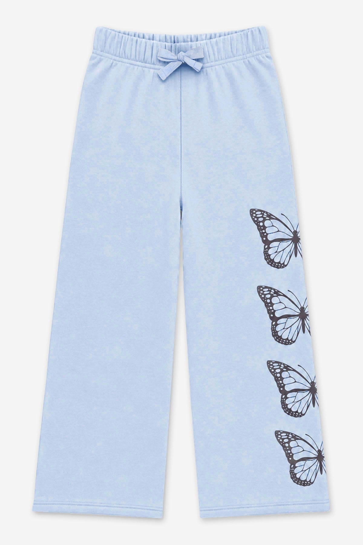 Cloud Soft French Terry Wide Leg Pant - Light Blue Butterfly - NEW!