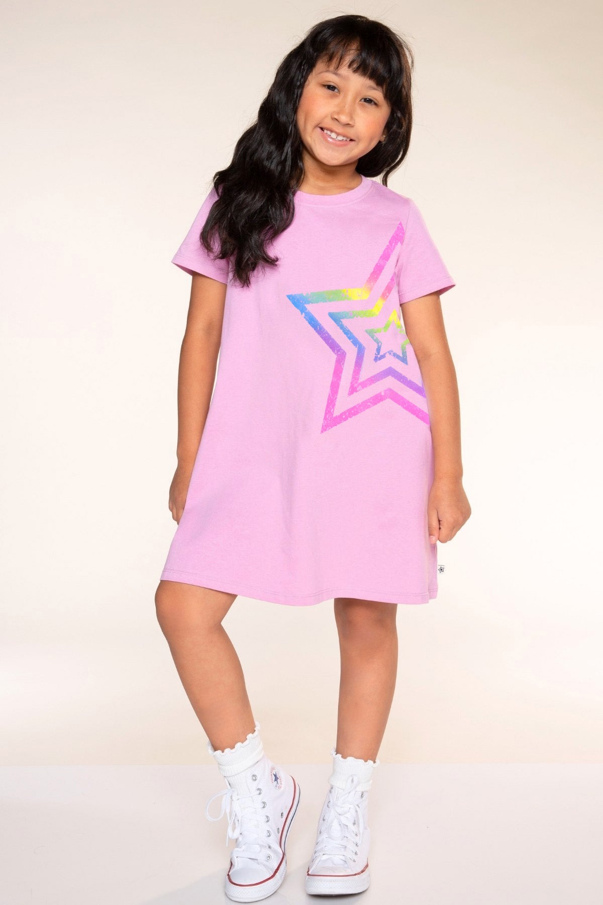 3 Pack Retro Rainbow Star Dress, Tee & Sweatpant - Retro Rainbow Star - NEW!