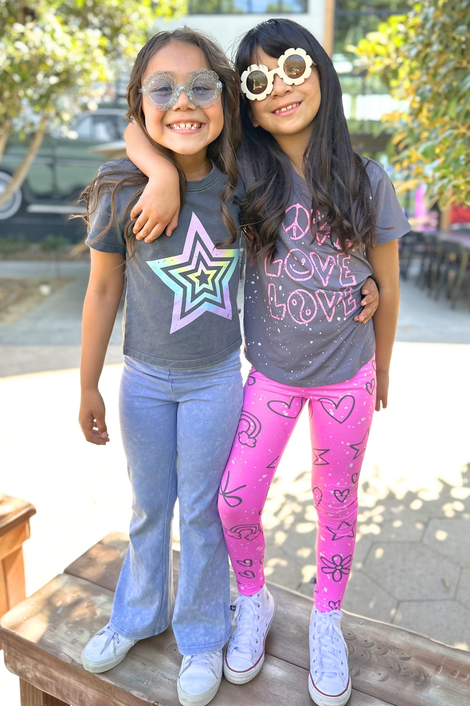 Simply Soft Long Legging. - Neon Pink Sketch Emoji - NEW!