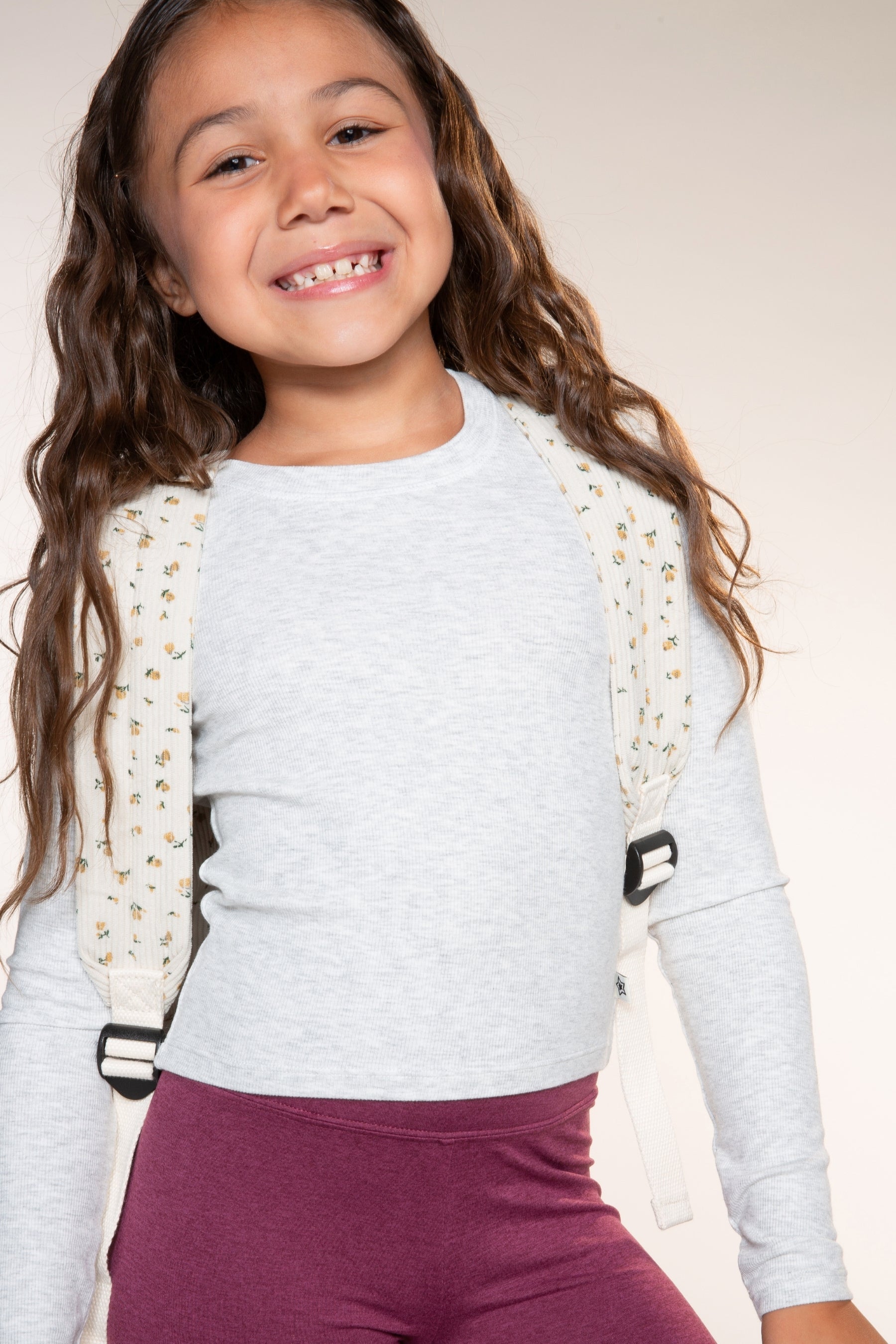 Ultra-Soft Ribbed Long Sleeve Fitted Tee - Light Ash Grey - NEW!