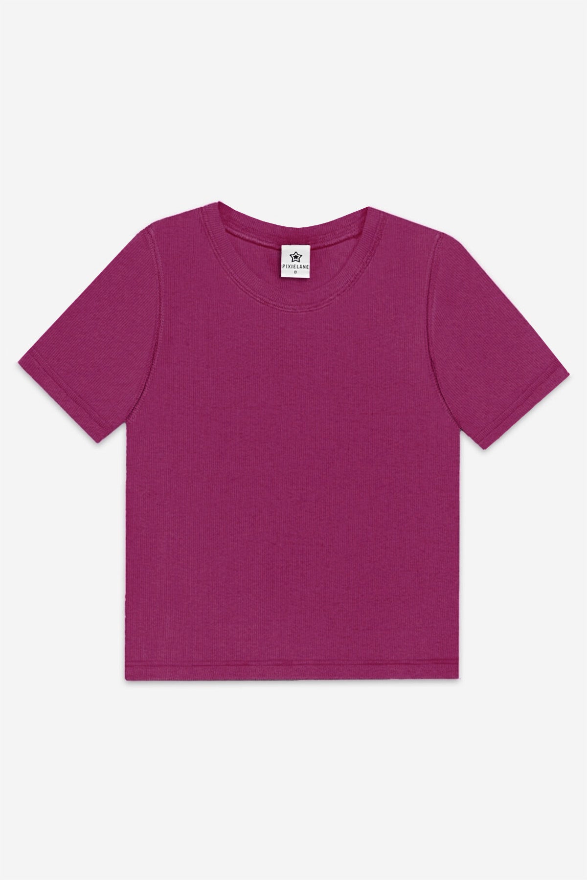 Ultra-Soft Ribbed Fitted Tee - Light Ash Grey - NEW!