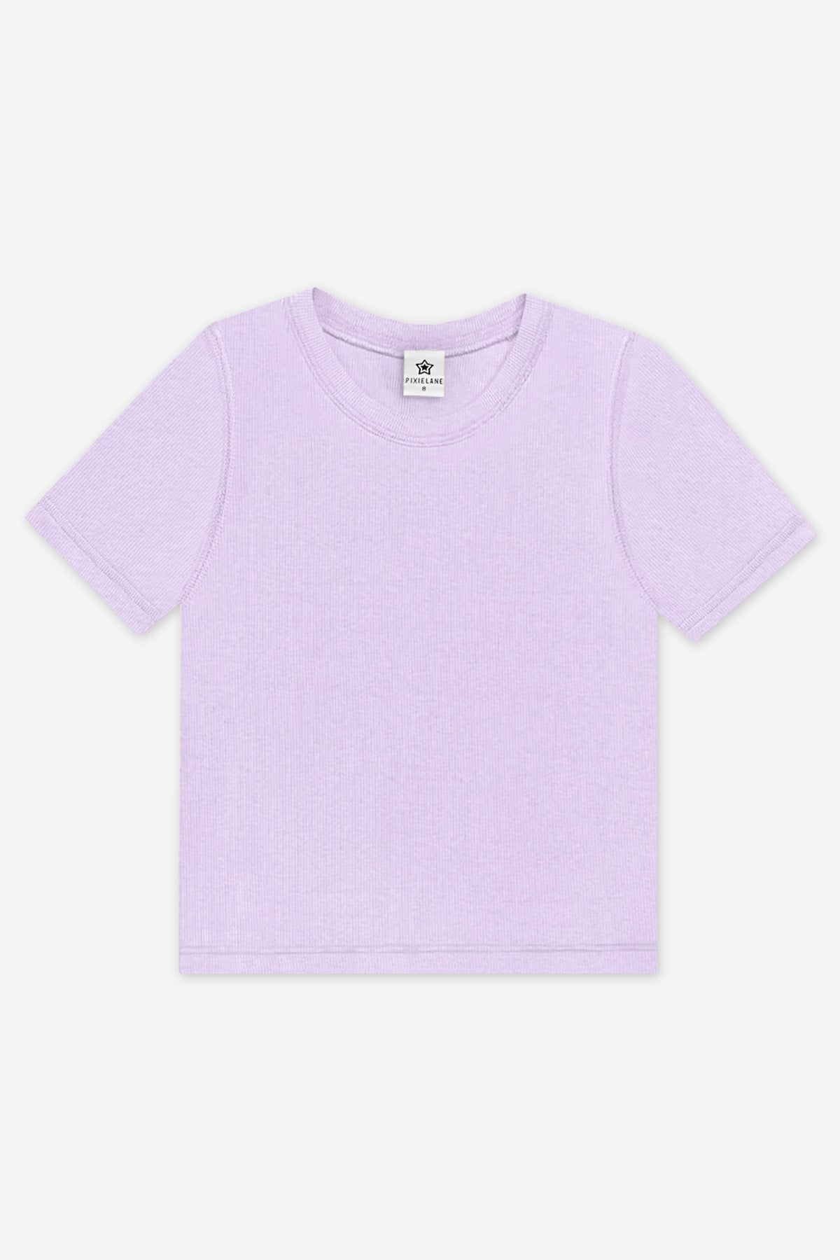 Ultra-Soft Ribbed Fitted Tee - Light Ash Grey - NEW!
