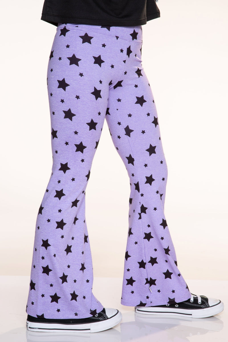 Simply Soft Luxe Flare Legging - Lilac Black Star - NEW!