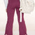Burgundy Heather Pink Bow - NEW!