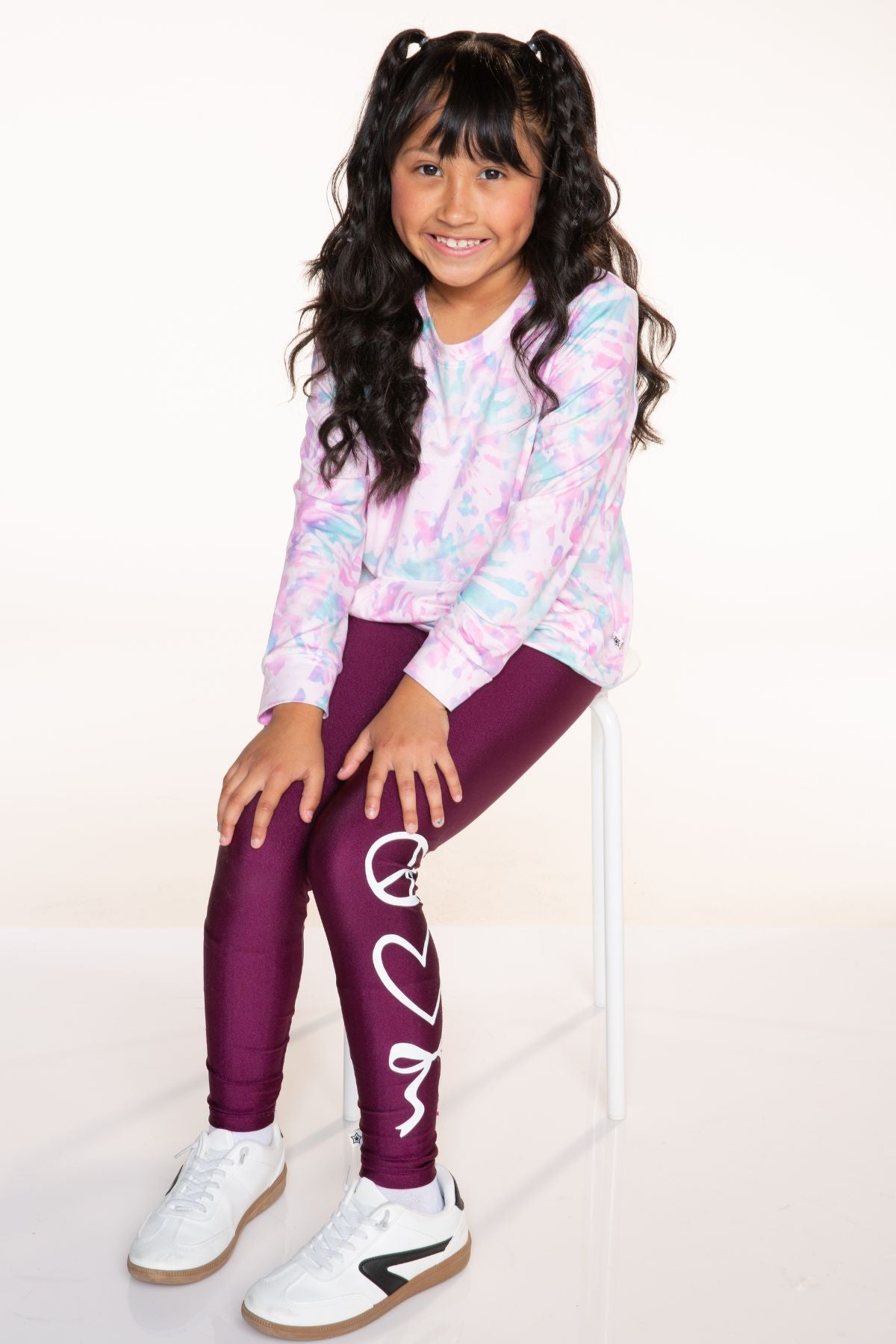 High Shine Long Legging - Silver Glitter