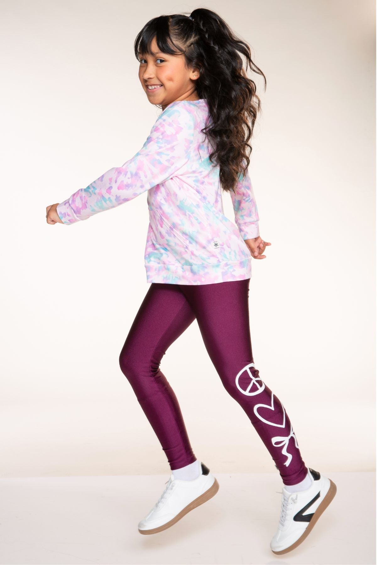 High Shine Long Legging - Silver Glitter