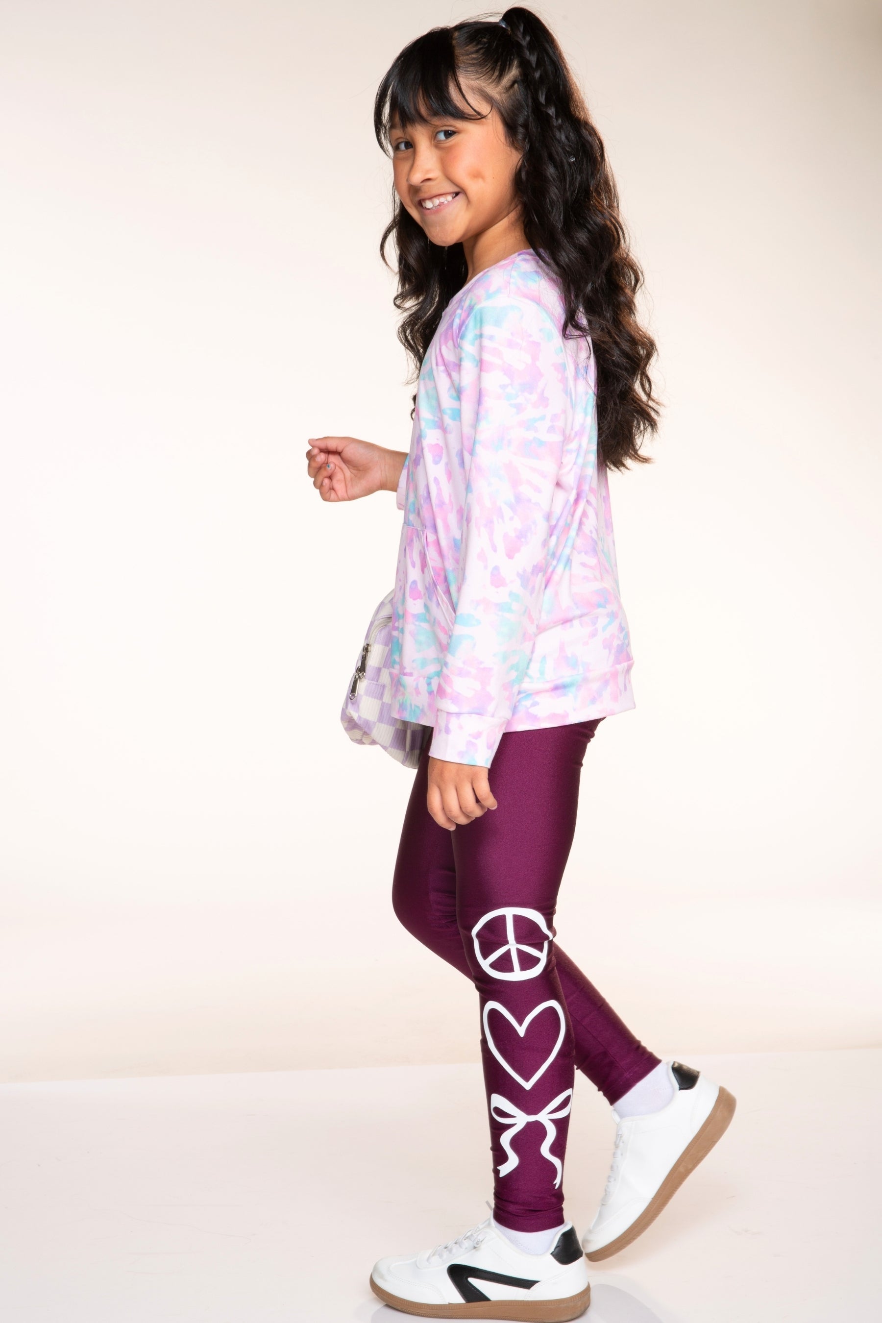 High Shine Long Legging - Silver Glitter