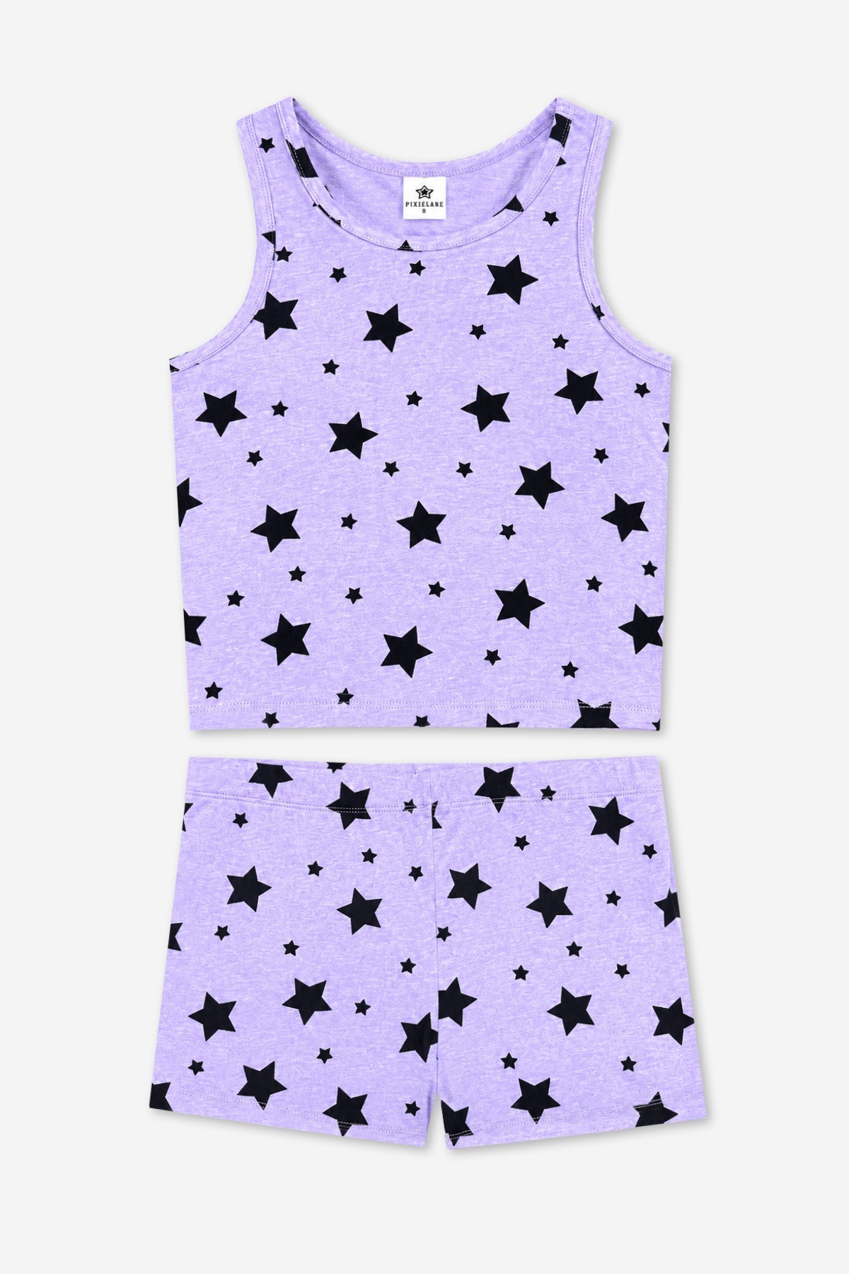 Simply Soft Luxe Cropped Racerback Tank & Tumble Short - Steel Black Bows - NEW!