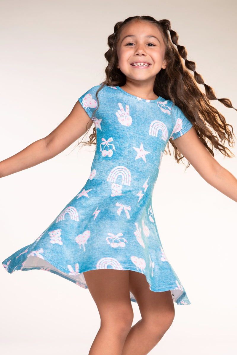Simply Soft Short Sleeve Skater Dress