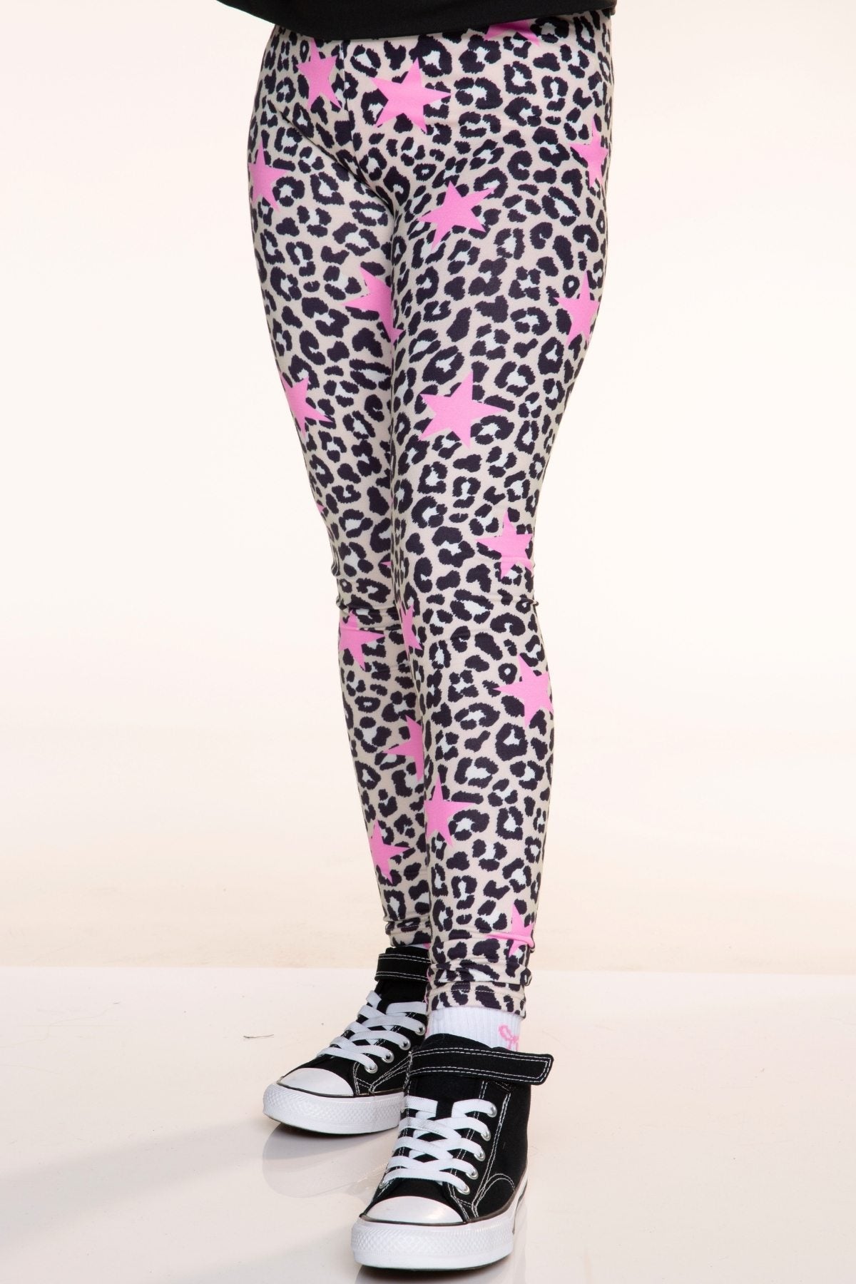 Simply Soft Long Legging. - Taupe Pink Leopard Star - NEW!