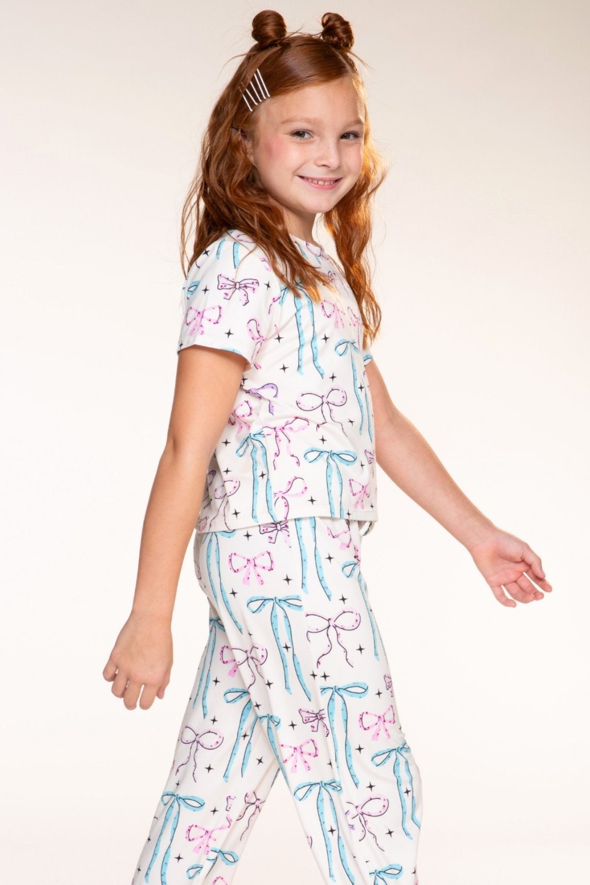 Simply Soft Easy Tee & Karate Pant - Ivory Floral Bow - NEW!