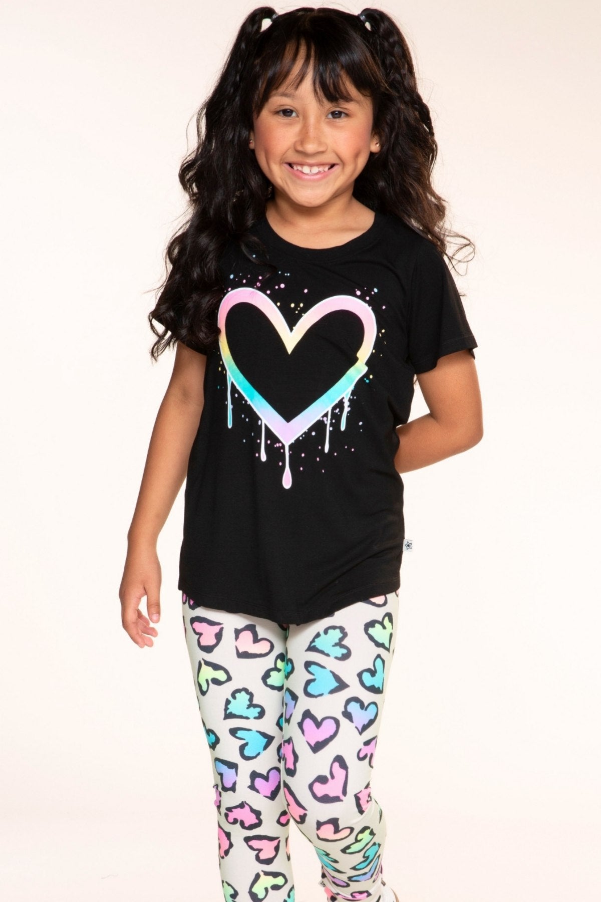 Simply Soft Long Legging. - Rainbow Leopard Heart - NEW!