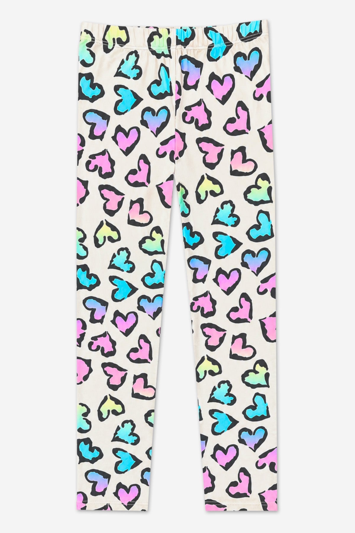 Simply Soft Long Legging. - Rainbow Leopard Heart - NEW!