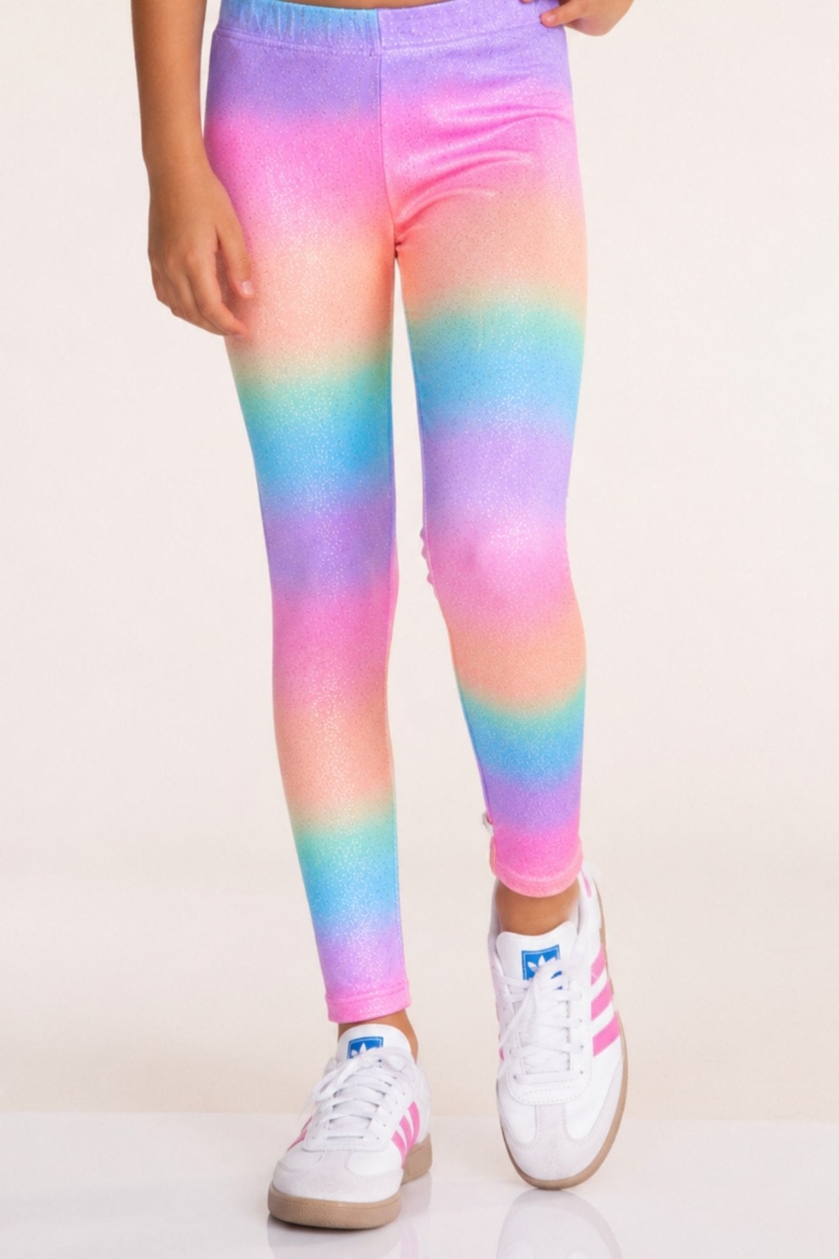 Glitter Foil High Shine Legging - Rainbow Glitter - NEW!