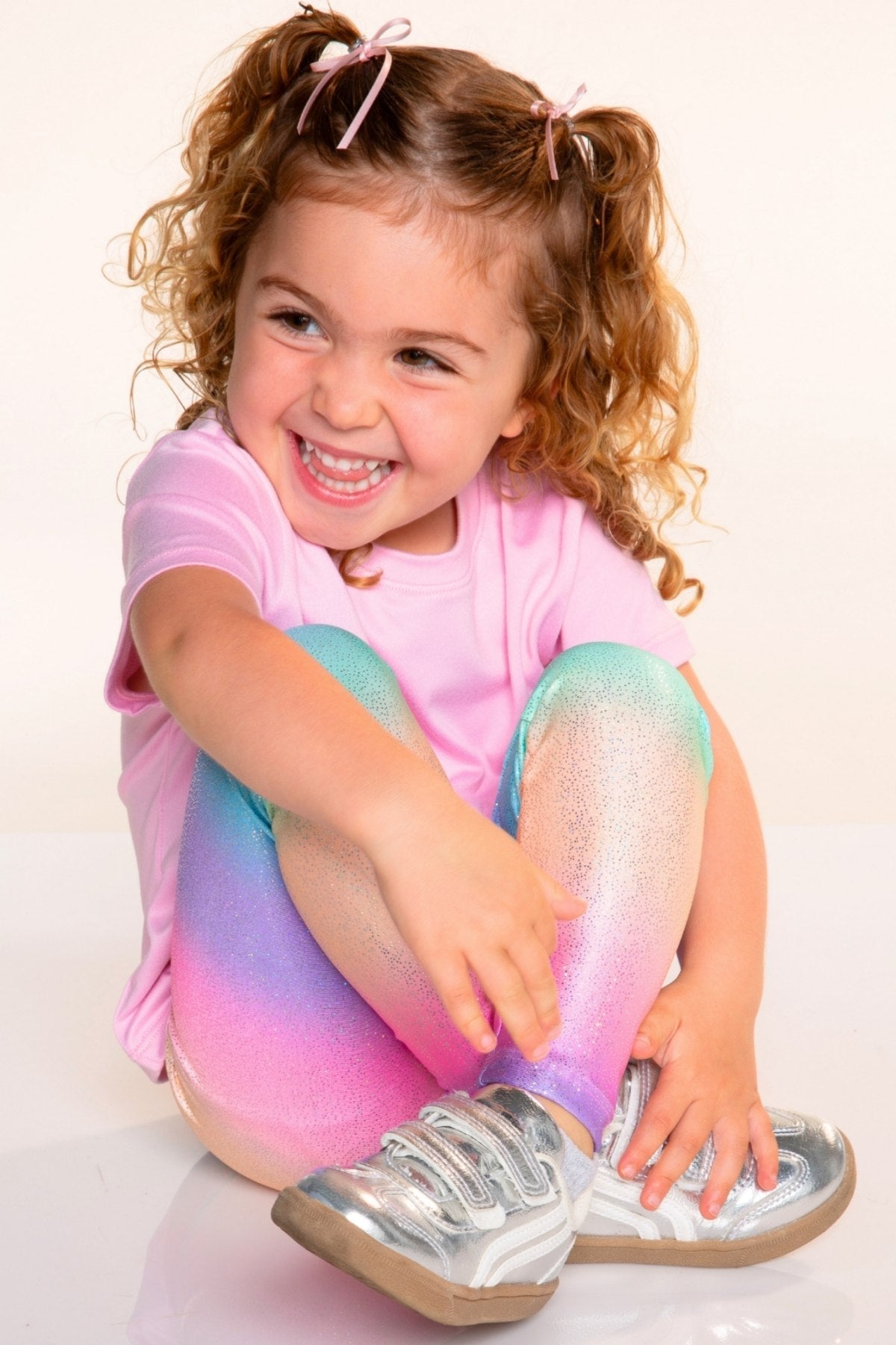 Glitter Foil High Shine Legging - Rainbow Glitter - NEW!