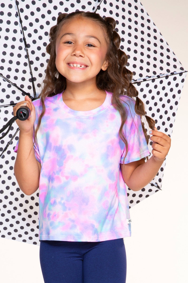 Simply Soft Easy Tee - Lilac Chambray Tie Dye - NEW!