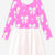 Pink Floral Bow Ivory - NEW!