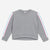 Medium Grey Blue Ivory Pink Stripe - NEW!