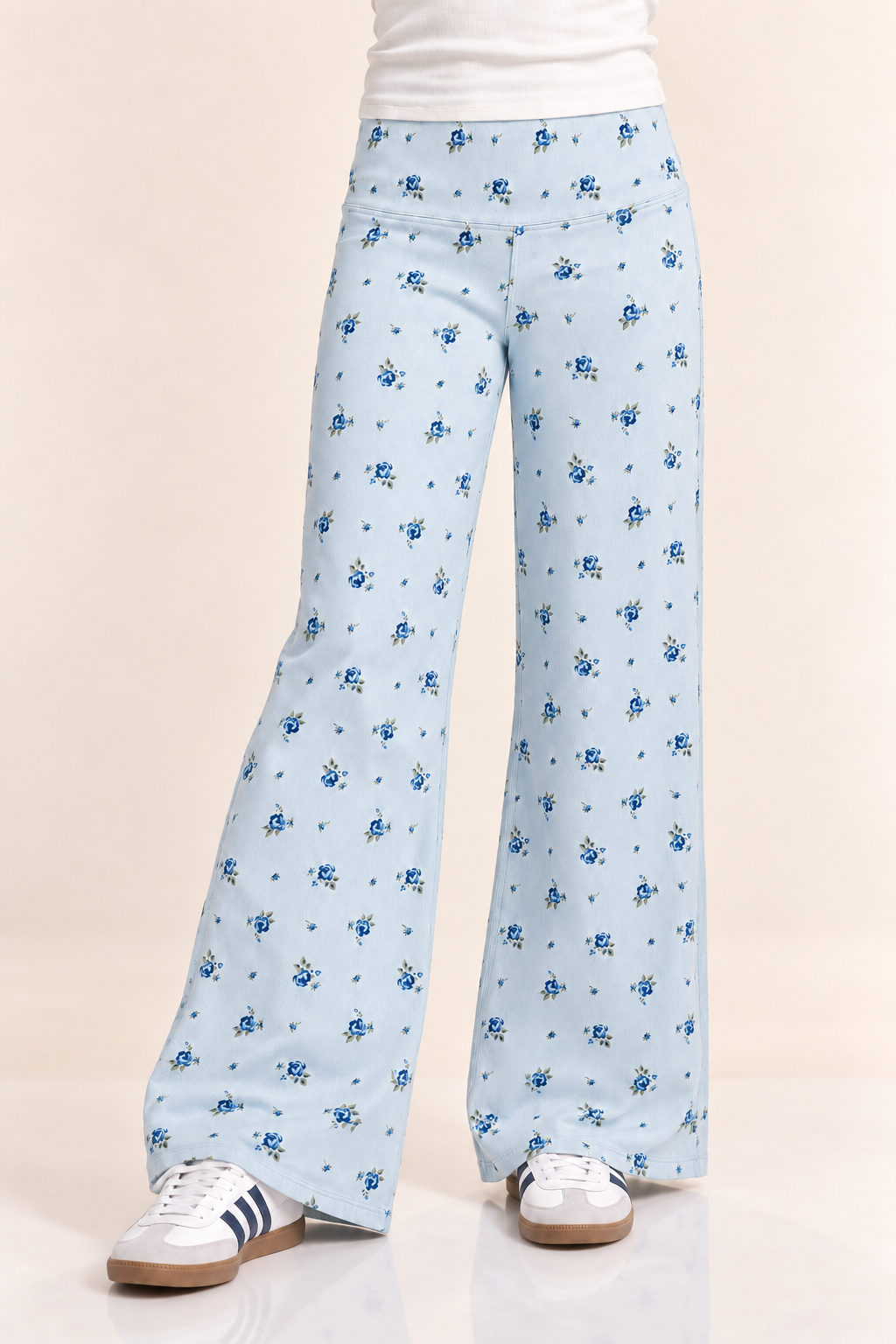 Super Stretch Soft Denim Wide Leg Jegging