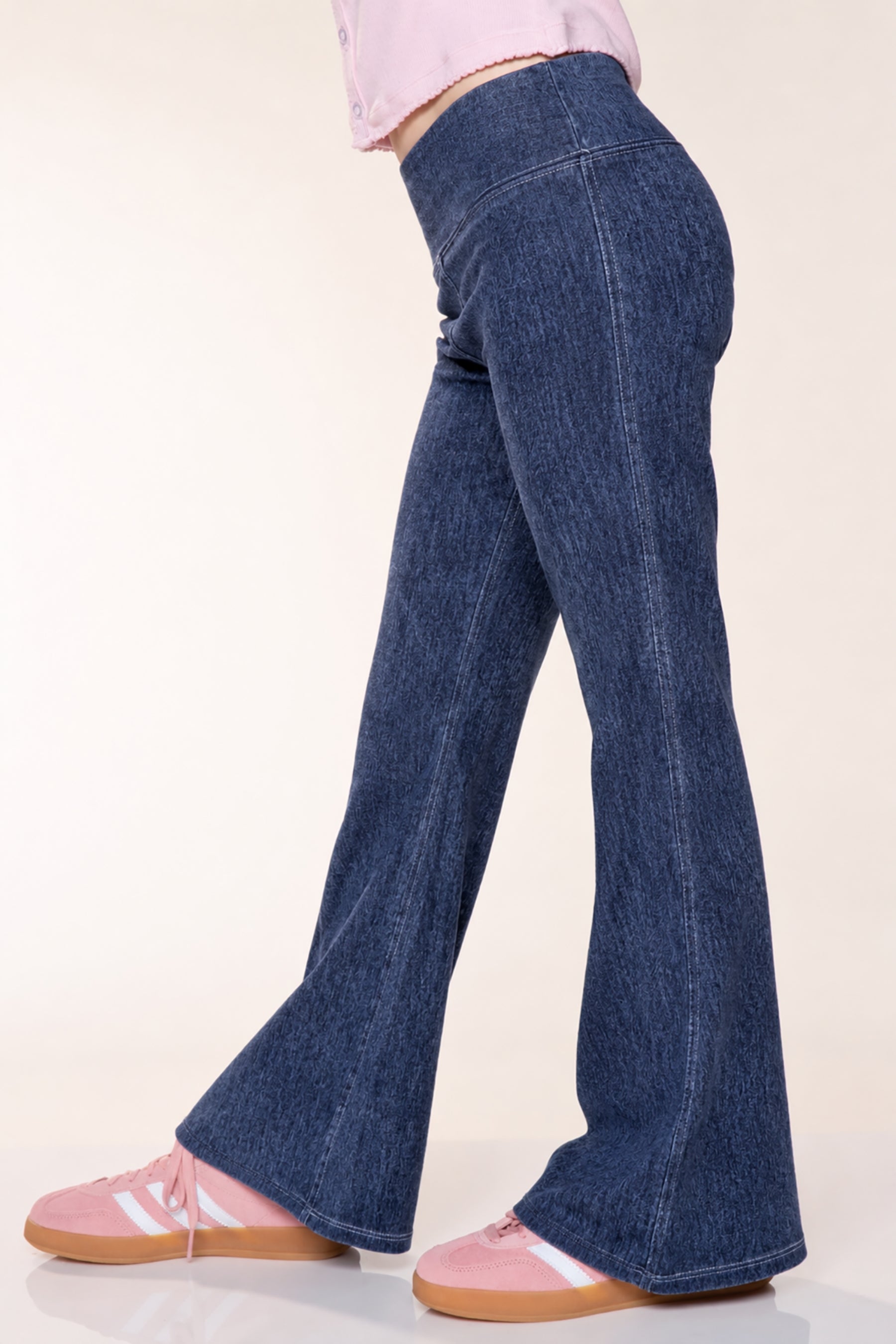 3-Pack Super Stretch Soft Denim Flare Jegging - Black | Vintage Blue  | Vintage Indigo - NEW!