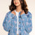 Medium Blue Wash Pink Floral - NEW!