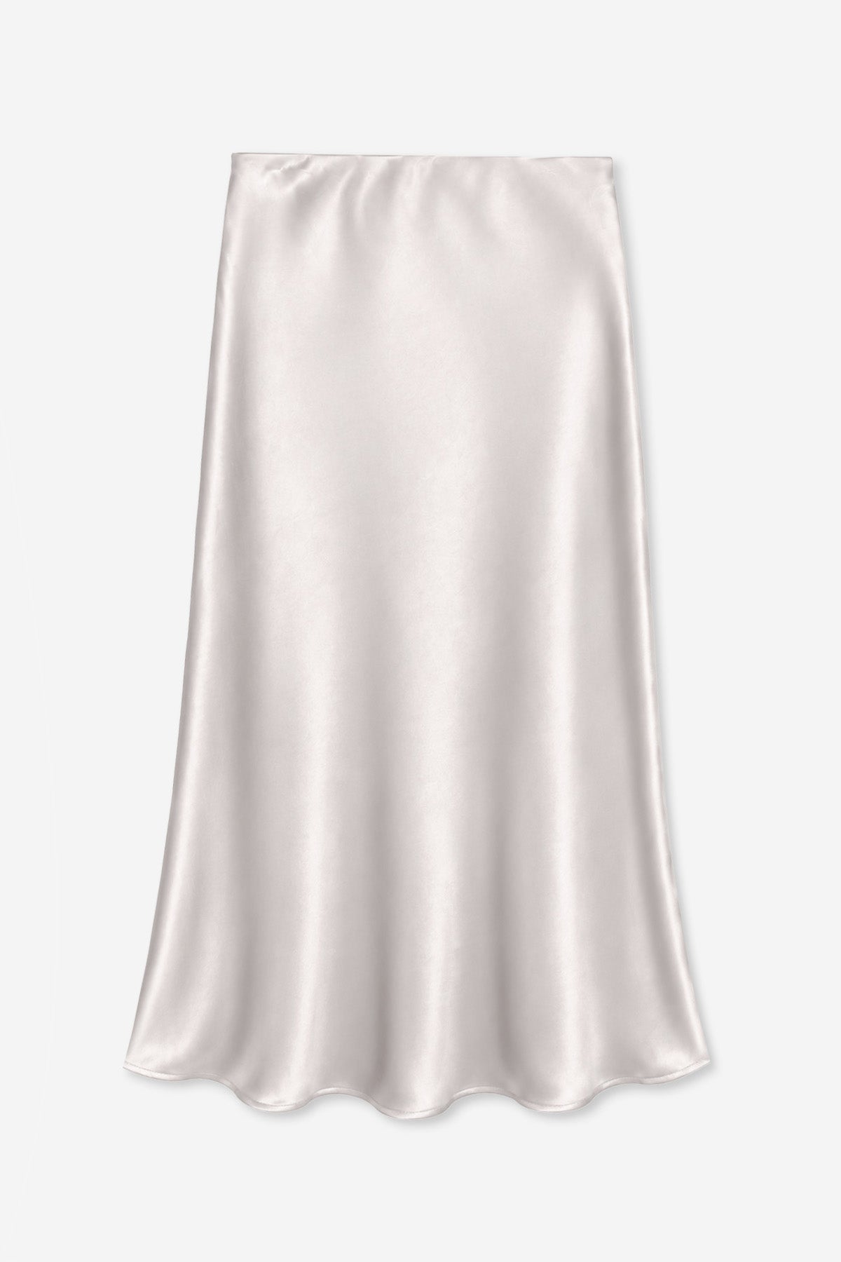 Washed Satin Maxi Skirt - Blue Ice - NEW!