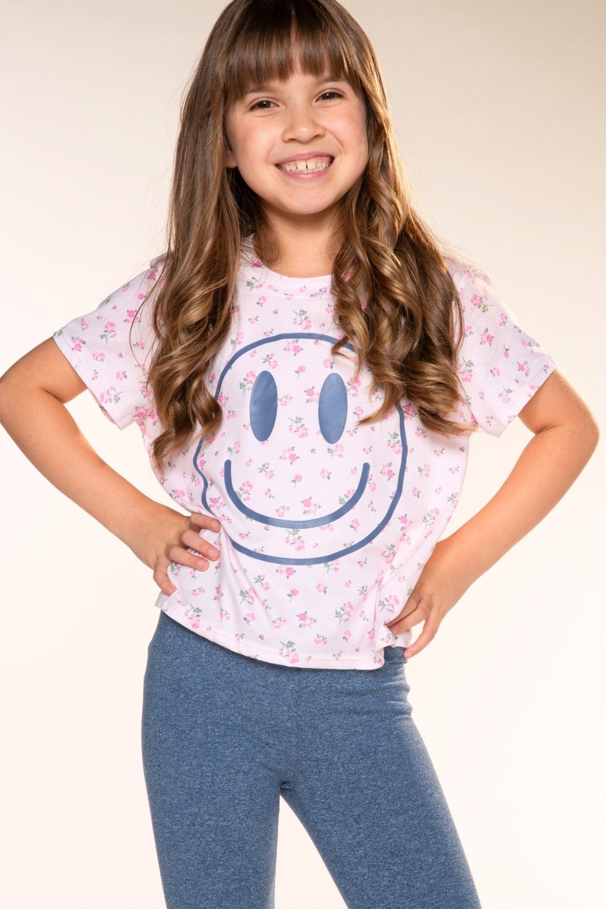 Simply Soft Easy Tee - Black Cream Rainbow Star - NEW!