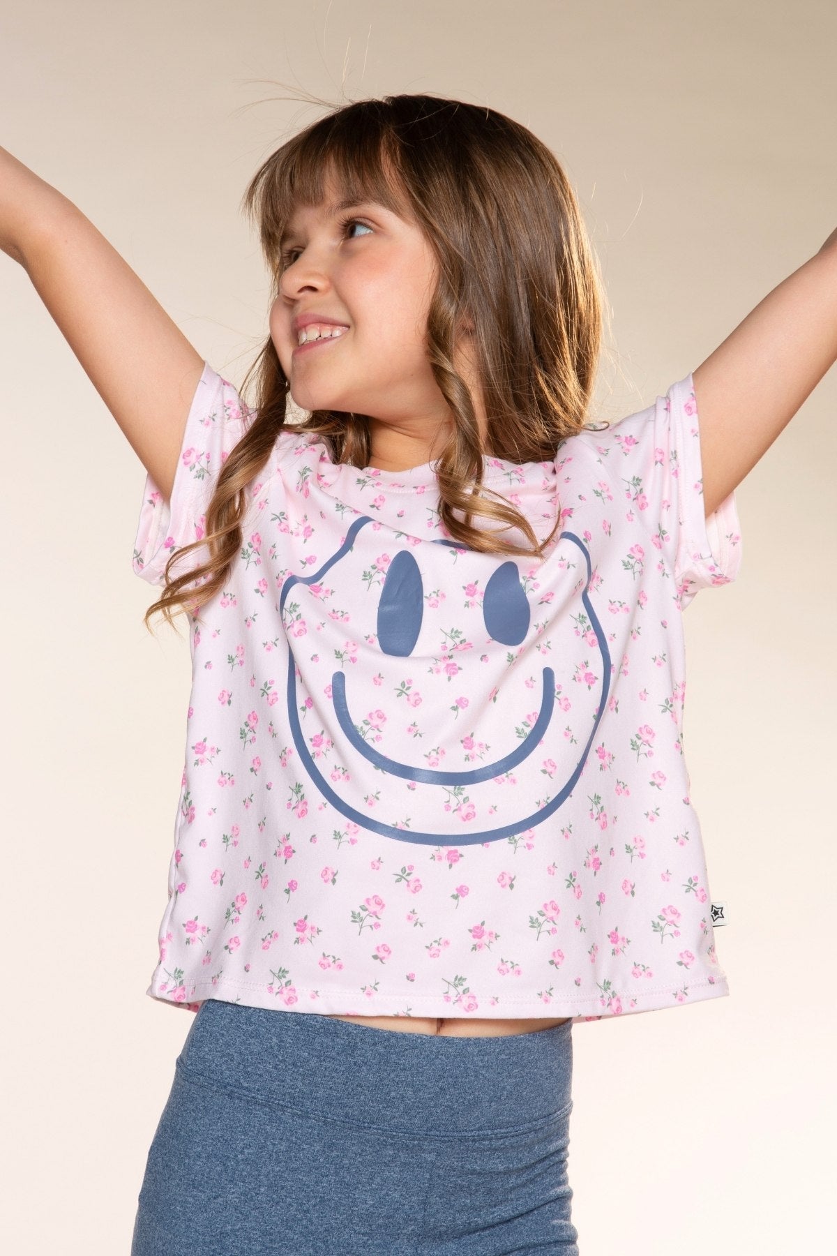 Simply Soft Easy Tee - Black Cream Rainbow Star - NEW!